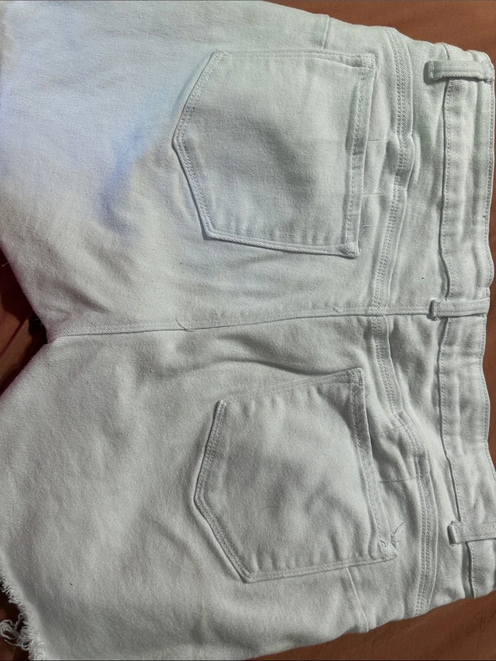White Denim Cutoff Shorts